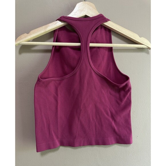 Free People Intimately High Neck Tank Top Crop Racerback Pink XS/S Gym Workout - Picture 2 of 5